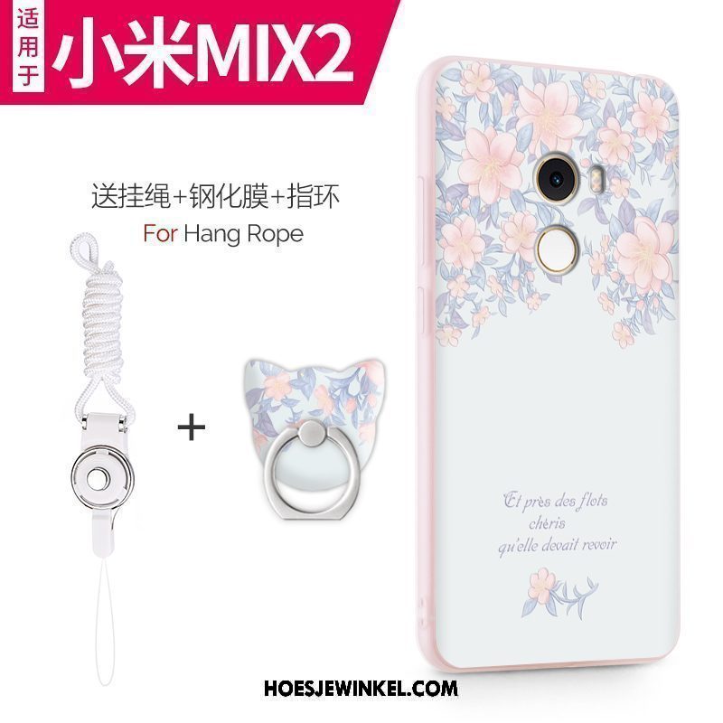 Xiaomi Mi Mix 2 Hoesje All Inclusive Siliconen Mobiele Telefoon, Xiaomi Mi Mix 2 Hoesje Anti-fall Hoes Beige