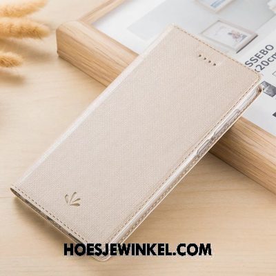 Xiaomi Mi Mix 2 Hoesje Anti-fall Leren Etui Grijs, Xiaomi Mi Mix 2 Hoesje Winterslaap Patroon Beige