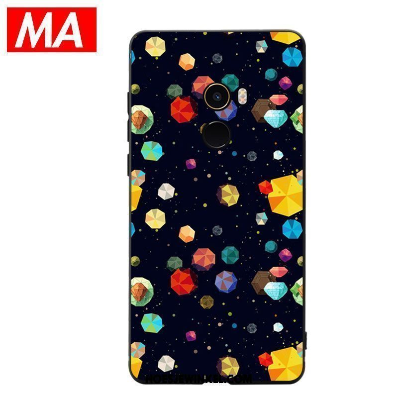 Xiaomi Mi Mix 2 Hoesje Bescherming Hoes Abstract, Xiaomi Mi Mix 2 Hoesje Olieverfschilderij Mobiele Telefoon Beige