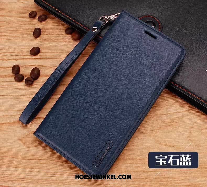 Xiaomi Mi Mix 2 Hoesje Donkerblauw Bescherming Anti-fall, Xiaomi Mi Mix 2 Hoesje Hoes Folio Beige