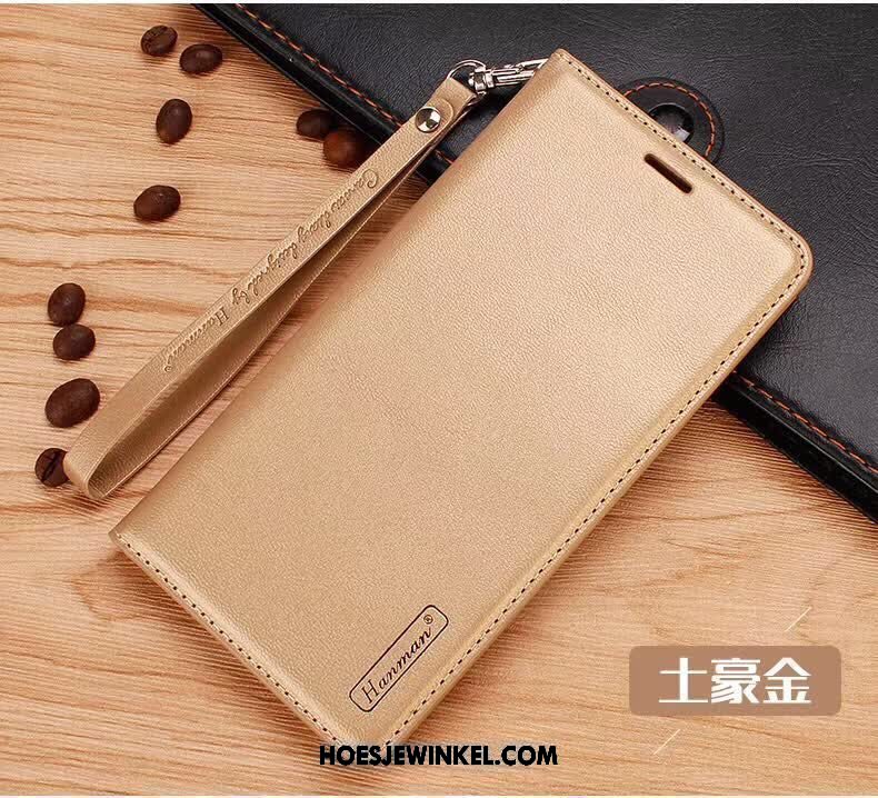 Xiaomi Mi Mix 2 Hoesje Donkerblauw Bescherming Anti-fall, Xiaomi Mi Mix 2 Hoesje Hoes Folio Beige