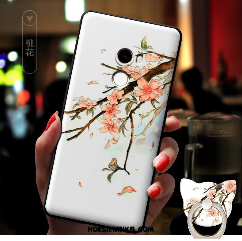 Xiaomi Mi Mix 2 Hoesje Mini Kleur Spotprent, Xiaomi Mi Mix 2 Hoesje Reliëf Bescherming Beige