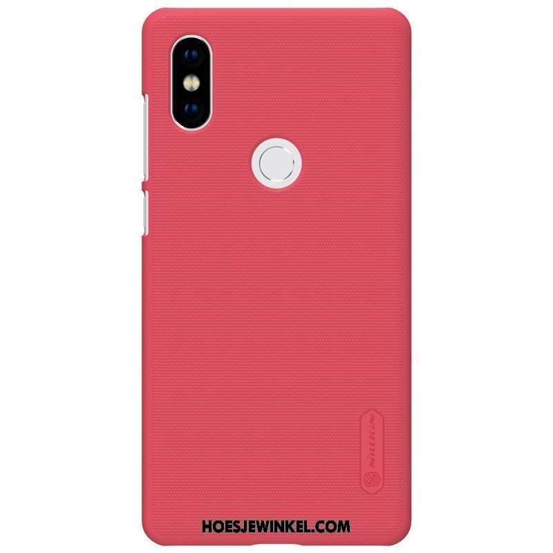 Xiaomi Mi Mix 2s Hoesje Anti-fall Mini Mobiele Telefoon, Xiaomi Mi Mix 2s Hoesje Hoes Rood Beige