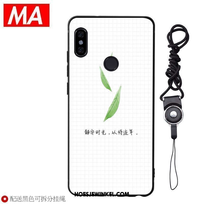 Xiaomi Mi Mix 2s Hoesje Chinese Stijl Kunst Mobiele Telefoon, Xiaomi Mi Mix 2s Hoesje Blauw Mooi Beige