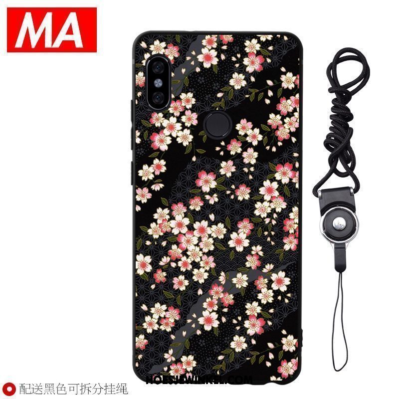 Xiaomi Mi Mix 2s Hoesje Chinese Stijl Kunst Mobiele Telefoon, Xiaomi Mi Mix 2s Hoesje Blauw Mooi Beige