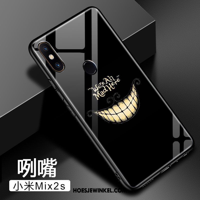 Xiaomi Mi Mix 2s Hoesje Hard Scheppend Hoes, Xiaomi Mi Mix 2s Hoesje Mini Achterklep Beige