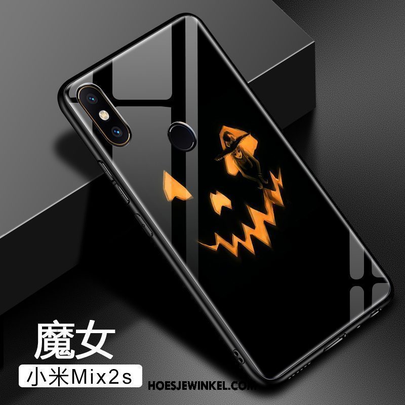 Xiaomi Mi Mix 2s Hoesje Hard Scheppend Hoes, Xiaomi Mi Mix 2s Hoesje Mini Achterklep Beige