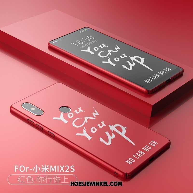 Xiaomi Mi Mix 2s Hoesje Hard Schrobben Mini, Xiaomi Mi Mix 2s Hoesje Dun Persoonlijk Beige