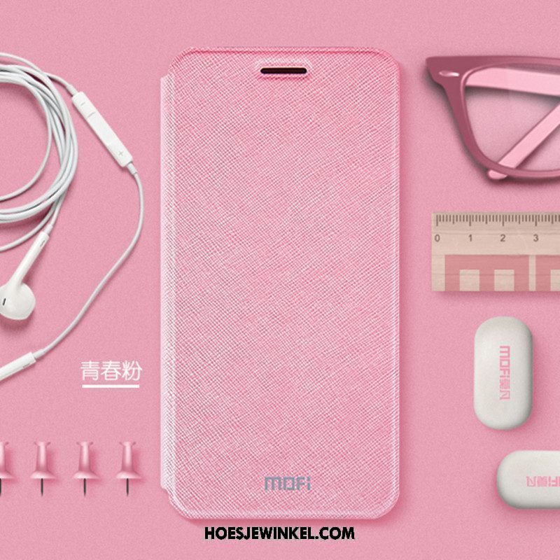 Xiaomi Mi Mix 2s Hoesje Leren Etui Persoonlijk Hoes, Xiaomi Mi Mix 2s Hoesje Trend Mobiele Telefoon Beige