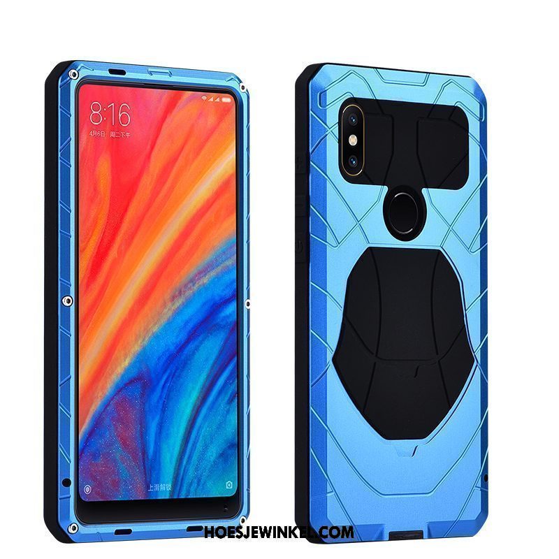 Xiaomi Mi Mix 2s Hoesje Mobiele Telefoon All Inclusive Drie Verdedigingen, Xiaomi Mi Mix 2s Hoesje Anti-fall Hoes Beige