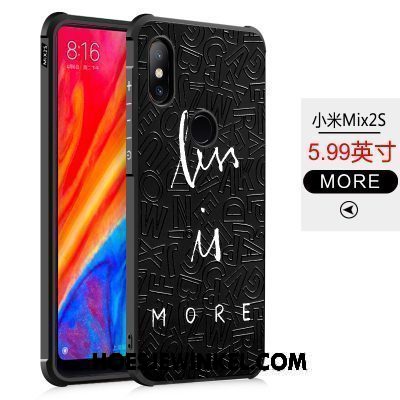 Xiaomi Mi Mix 2s Hoesje Mobiele Telefoon Anti-fall Persoonlijk, Xiaomi Mi Mix 2s Hoesje Mini Siliconen Beige