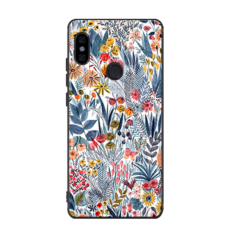 Xiaomi Mi Mix 2s Hoesje Scheppend Mobiele Telefoon Bescherming, Xiaomi Mi Mix 2s Hoesje Siliconen Donkerblauw Beige