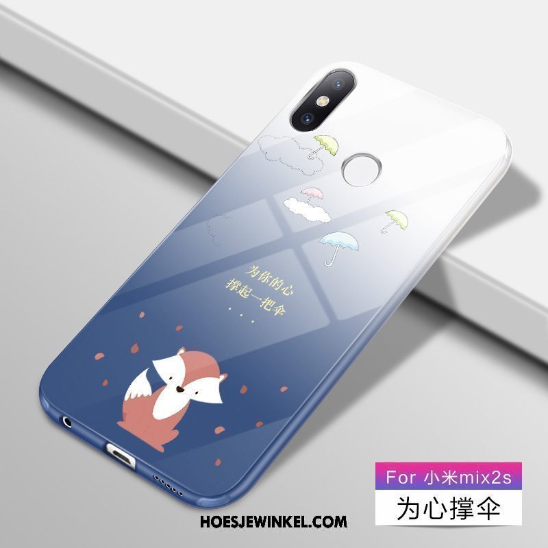 Xiaomi Mi Mix 2s Hoesje Siliconen Verloop All Inclusive, Xiaomi Mi Mix 2s Hoesje Doorzichtig Mobiele Telefoon Beige