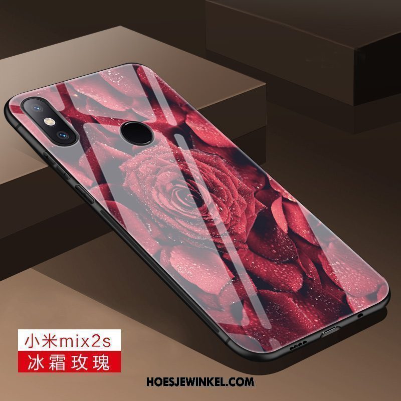 Xiaomi Mi Mix 2s Hoesje Trend Hoes Anti-fall, Xiaomi Mi Mix 2s Hoesje Scheppend Spiegel Beige