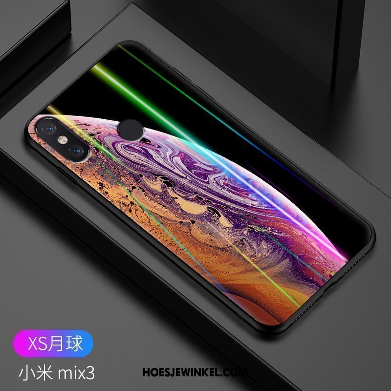 Xiaomi Mi Mix 3 Hoesje Bescherming Mobiele Telefoon Mini, Xiaomi Mi Mix 3 Hoesje Trendy Merk High End Beige