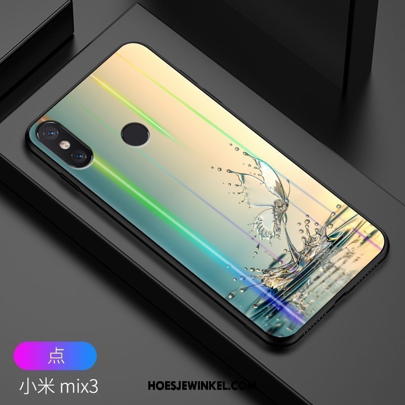 Xiaomi Mi Mix 3 Hoesje Bescherming Mobiele Telefoon Mini, Xiaomi Mi Mix 3 Hoesje Trendy Merk High End Beige