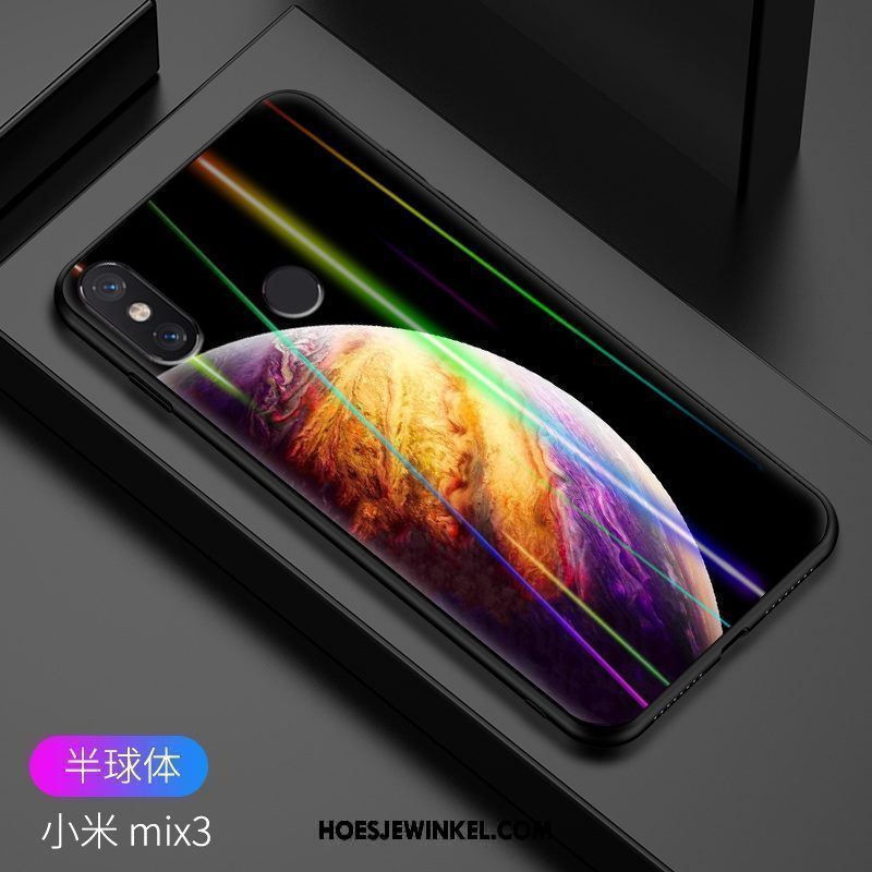 Xiaomi Mi Mix 3 Hoesje Bescherming Mobiele Telefoon Mini, Xiaomi Mi Mix 3 Hoesje Trendy Merk High End Beige