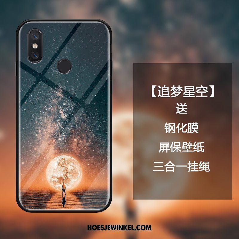 Xiaomi Mi Mix 3 Hoesje Donkerblauw Hoes Anti-fall, Xiaomi Mi Mix 3 Hoesje Bescherming Persoonlijk Beige