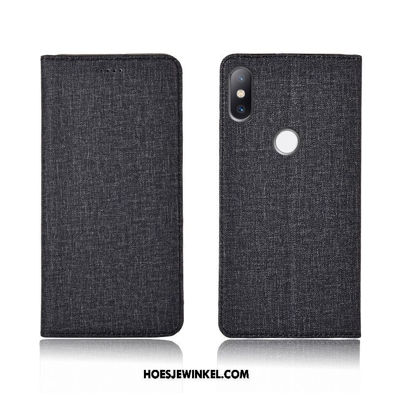 Xiaomi Mi Mix 3 Hoesje Hoes Mobiele Telefoon Leren Etui, Xiaomi Mi Mix 3 Hoesje All Inclusive Anti-fall Beige