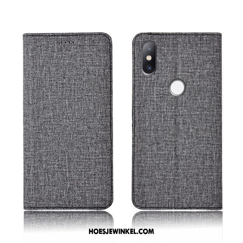 Xiaomi Mi Mix 3 Hoesje Hoes Mobiele Telefoon Leren Etui, Xiaomi Mi Mix 3 Hoesje All Inclusive Anti-fall Beige