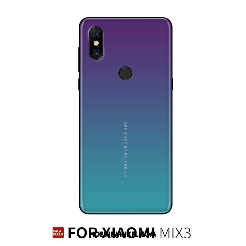 Xiaomi Mi Mix 3 Hoesje Kunst Nieuw Glas, Xiaomi Mi Mix 3 Hoesje Mobiele Telefoon Hoes Beige