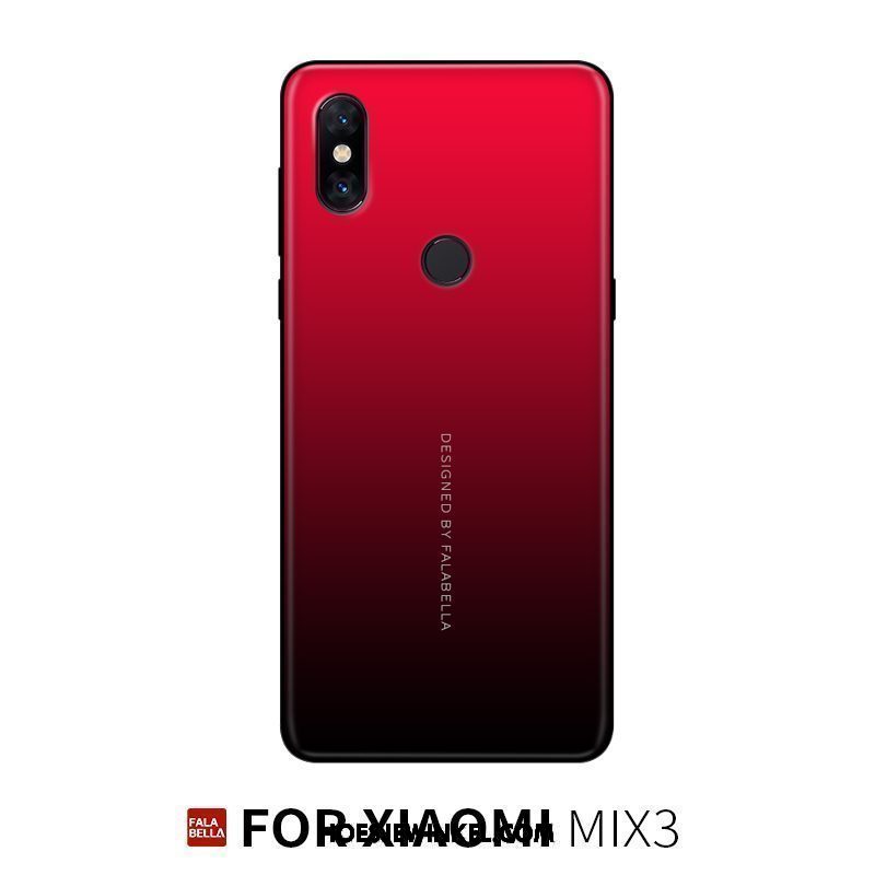 Xiaomi Mi Mix 3 Hoesje Kunst Nieuw Glas, Xiaomi Mi Mix 3 Hoesje Mobiele Telefoon Hoes Beige