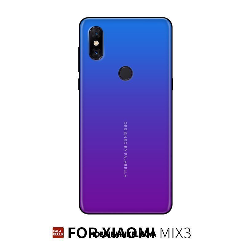 Xiaomi Mi Mix 3 Hoesje Kunst Nieuw Glas, Xiaomi Mi Mix 3 Hoesje Mobiele Telefoon Hoes Beige