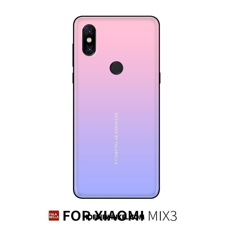 Xiaomi Mi Mix 3 Hoesje Kunst Nieuw Glas, Xiaomi Mi Mix 3 Hoesje Mobiele Telefoon Hoes Beige