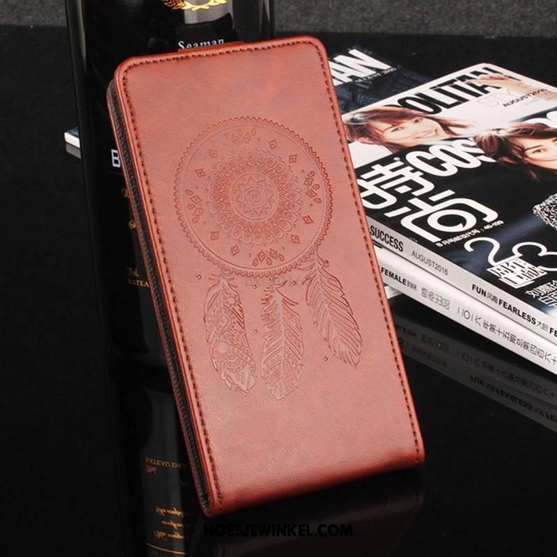 Xiaomi Mi Mix 3 Hoesje Leren Etui Anti-fall Bescherming, Xiaomi Mi Mix 3 Hoesje Mobiele Telefoon Mini Beige