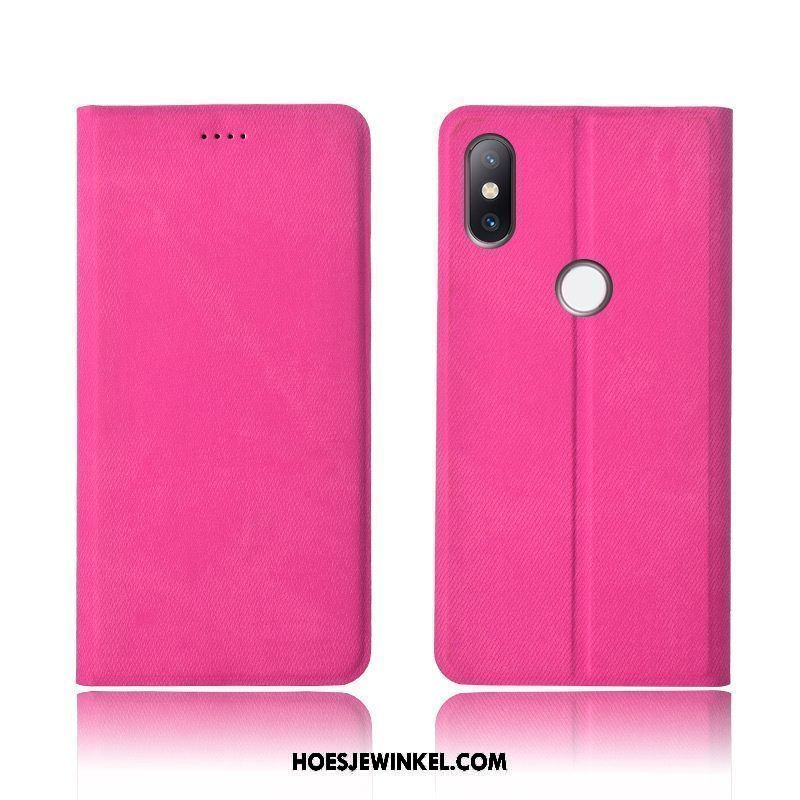 Xiaomi Mi Mix 3 Hoesje Leren Etui Clamshell All Inclusive, Xiaomi Mi Mix 3 Hoesje Mini Bescherming Beige