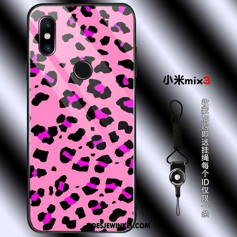 Xiaomi Mi Mix 3 Hoesje Luipaard Net Red Jeugd, Xiaomi Mi Mix 3 Hoesje Mini Elegante Beige