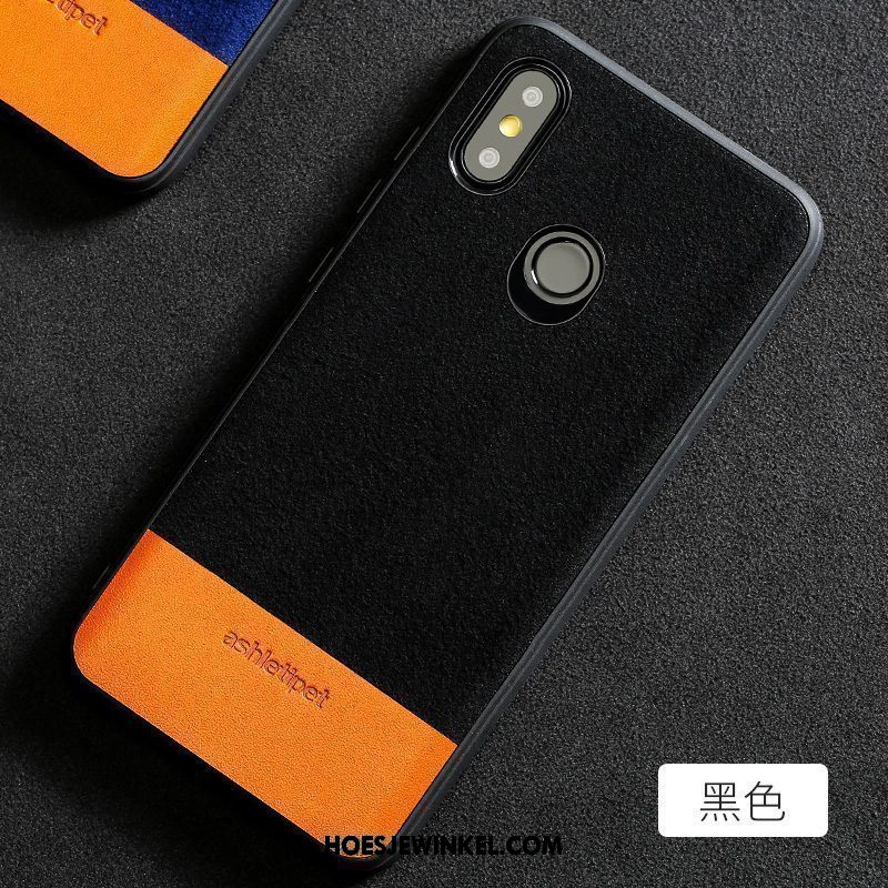 Xiaomi Mi Mix 3 Hoesje Mini Trendy Merk Suede, Xiaomi Mi Mix 3 Hoesje Hoes Echt Leer Beige