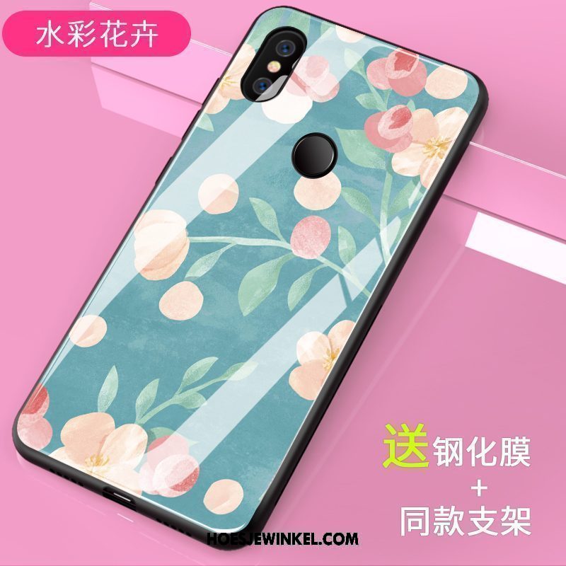 Xiaomi Mi Mix 3 Hoesje Mobiele Telefoon Jeugd Glas, Xiaomi Mi Mix 3 Hoesje Lovers Patroon Beige