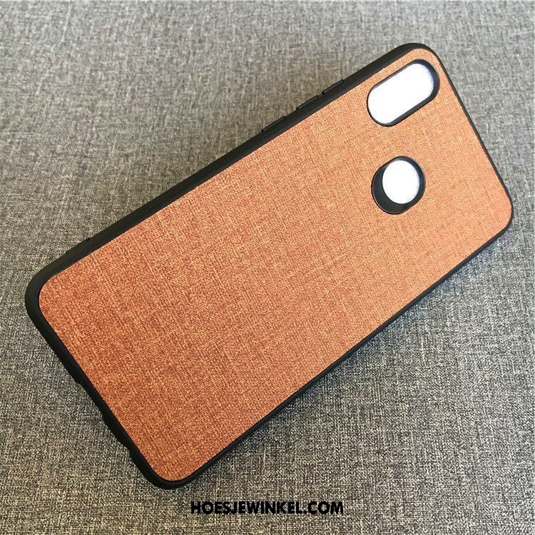 Xiaomi Mi Mix 3 Hoesje Patroon Anti-fall Leer, Xiaomi Mi Mix 3 Hoesje Doek Mini Beige