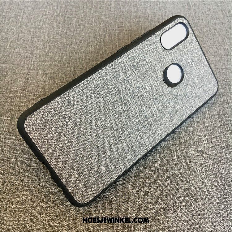 Xiaomi Mi Mix 3 Hoesje Patroon Anti-fall Leer, Xiaomi Mi Mix 3 Hoesje Doek Mini Beige