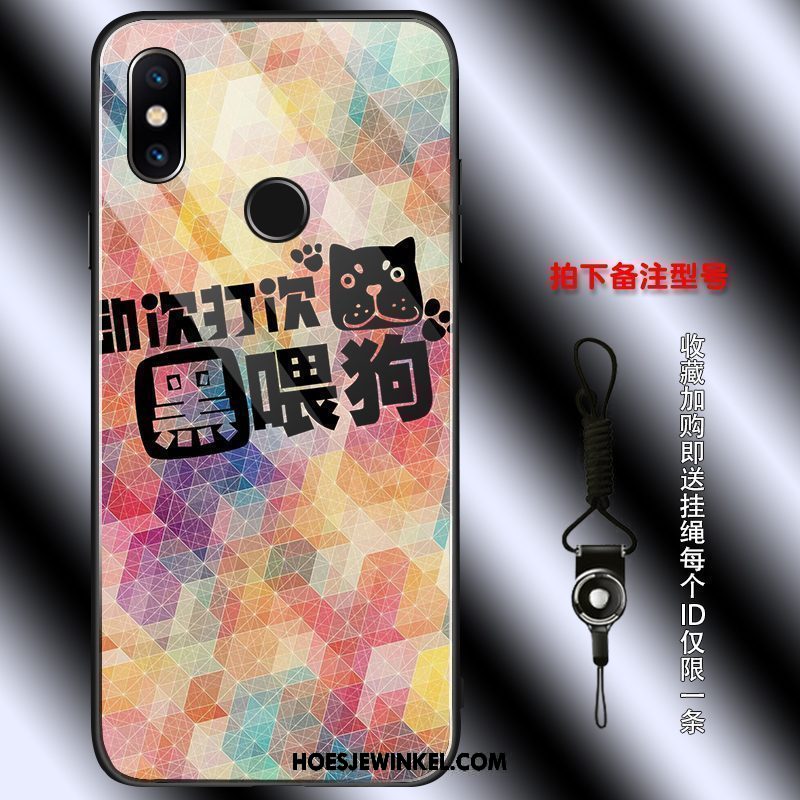 Xiaomi Mi Mix 3 Hoesje Trendy Merk Anti-fall Hanger, Xiaomi Mi Mix 3 Hoesje Net Red Hoes Beige