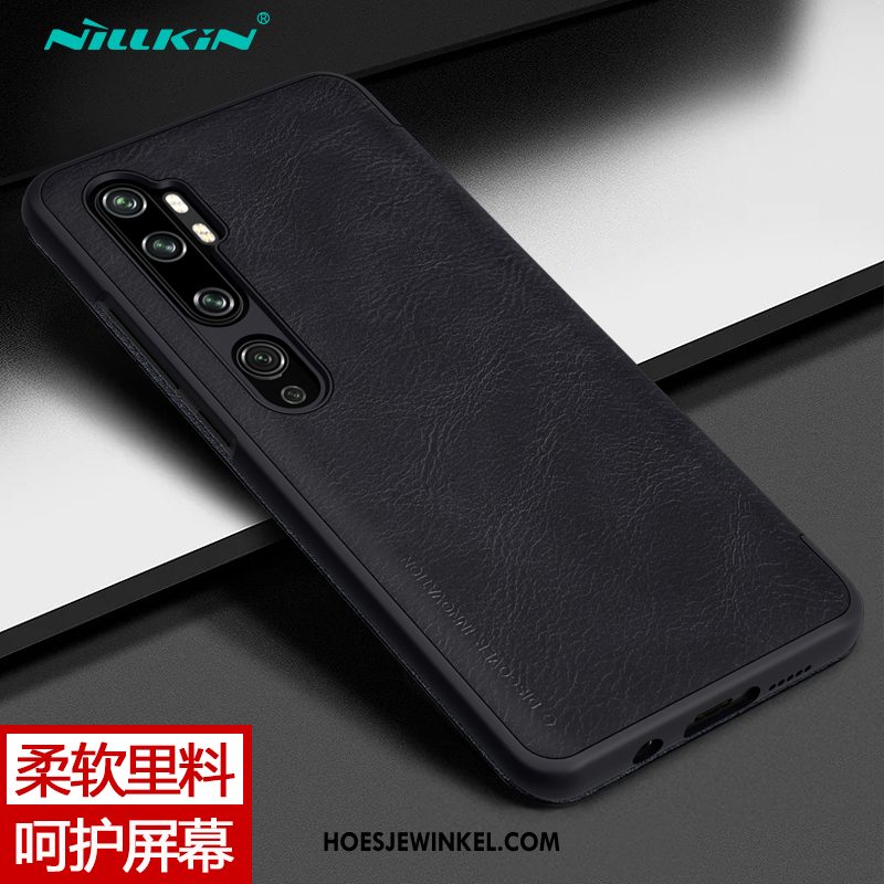 Xiaomi Mi Note 10 Hoesje Bescherming Hoes Mini, Xiaomi Mi Note 10 Hoesje Mobiele Telefoon Folio Braun Beige