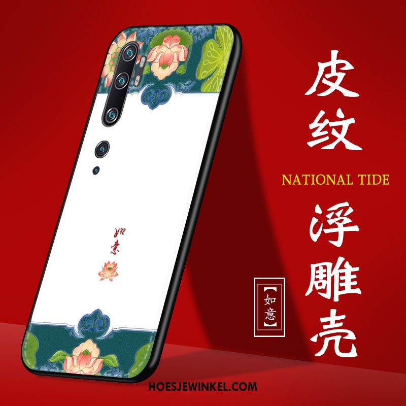 Xiaomi Mi Note 10 Hoesje Hoes Mobiele Telefoon Anti-fall, Xiaomi Mi Note 10 Hoesje Nieuw Persoonlijk Beige