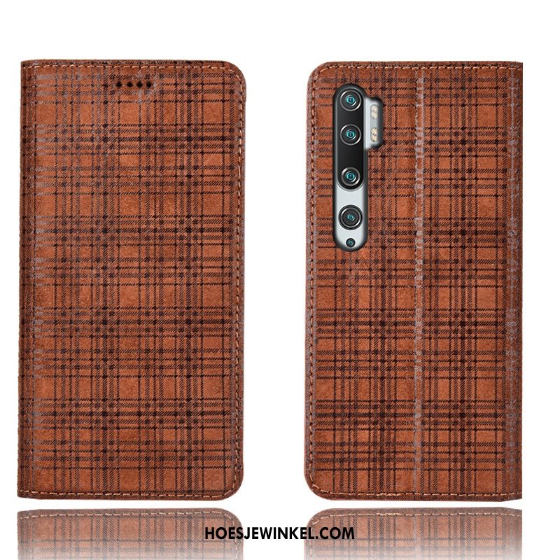 Xiaomi Mi Note 10 Hoesje Hoes Patroon All Inclusive, Xiaomi Mi Note 10 Hoesje Mobiele Telefoon Bescherming Beige