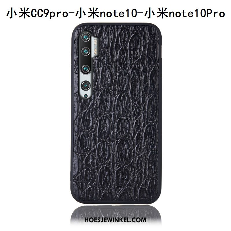 Xiaomi Mi Note 10 Hoesje Mini Rood All Inclusive, Xiaomi Mi Note 10 Hoesje Hoes Echt Leer Braun Beige