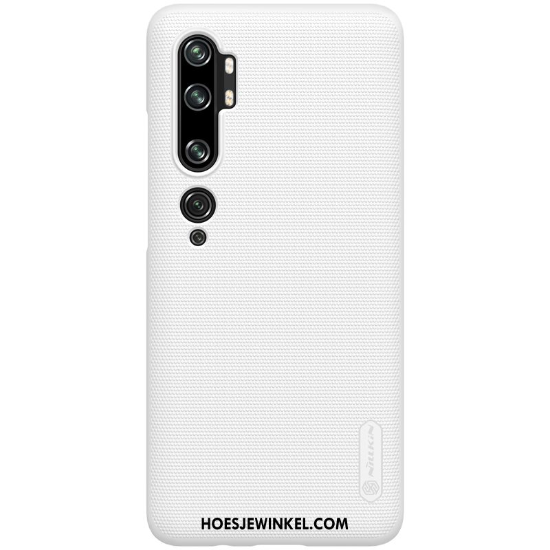 Xiaomi Mi Note 10 Hoesje Mobiele Telefoon Goud Schrobben, Xiaomi Mi Note 10 Hoesje Bescherming Blauw Beige