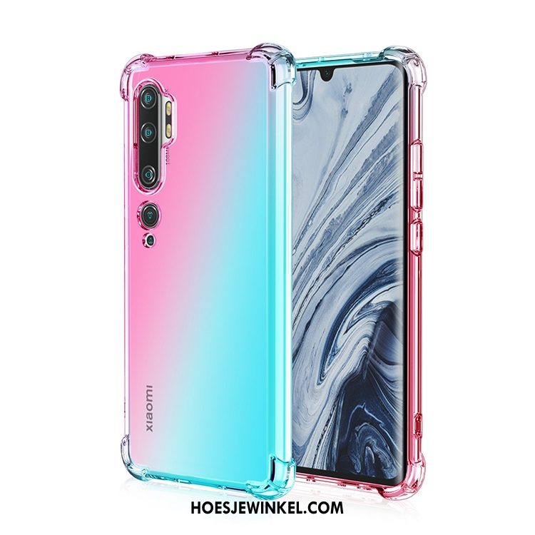 Xiaomi Mi Note 10 Hoesje Mobiele Telefoon Roze Gasbag, Xiaomi Mi Note 10 Hoesje Hoes Siliconen Beige