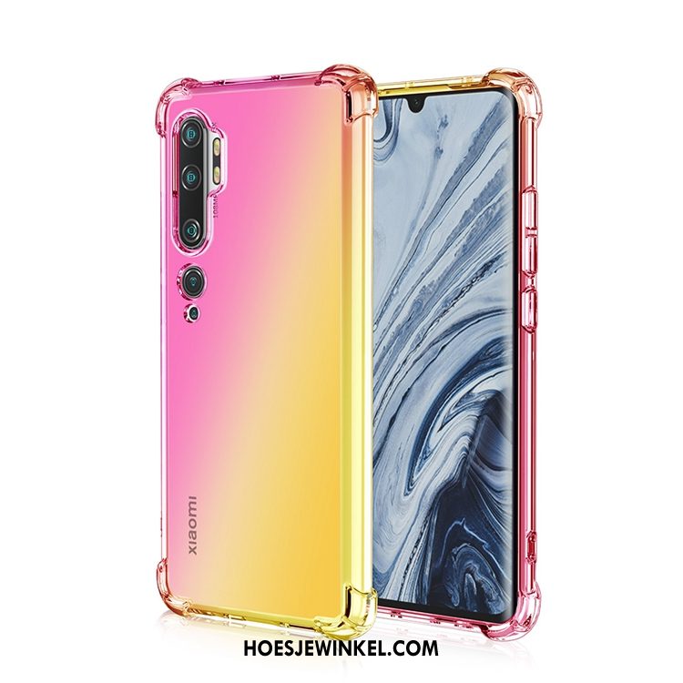 Xiaomi Mi Note 10 Hoesje Mobiele Telefoon Roze Gasbag, Xiaomi Mi Note 10 Hoesje Hoes Siliconen Beige