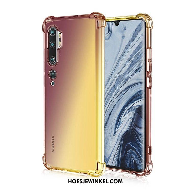 Xiaomi Mi Note 10 Hoesje Mobiele Telefoon Roze Gasbag, Xiaomi Mi Note 10 Hoesje Hoes Siliconen Beige