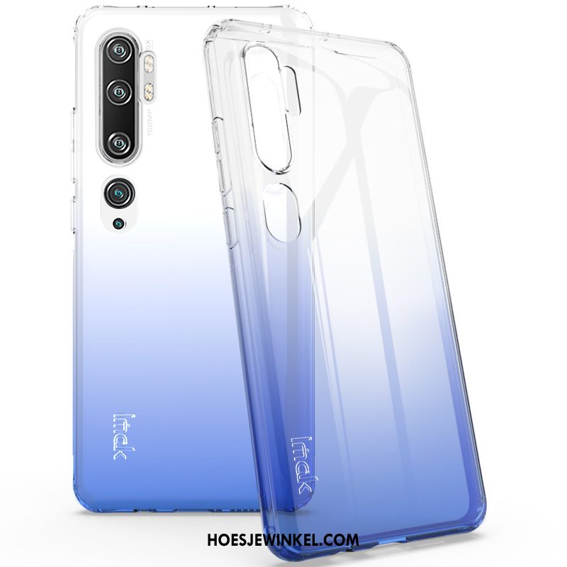 Xiaomi Mi Note 10 Hoesje Siliconen Verloop Bescherming, Xiaomi Mi Note 10 Hoesje Groen Mobiele Telefoon Beige