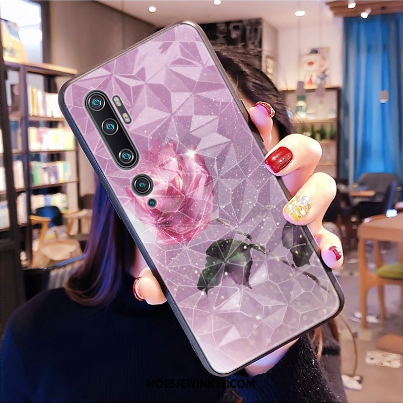 Xiaomi Mi Note 10 Hoesje Zacht Mobiele Telefoon Hoes, Xiaomi Mi Note 10 Hoesje Mini Patroon Beige