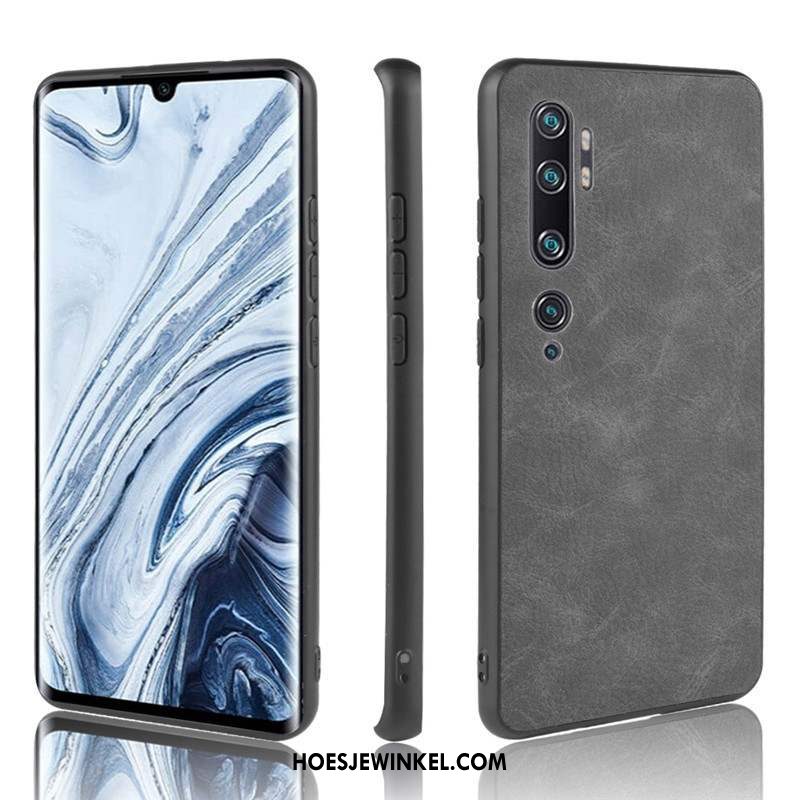 Xiaomi Mi Note 10 Hoesje Zacht Scheppend Siliconen, Xiaomi Mi Note 10 Hoesje Bescherming Hoes Beige