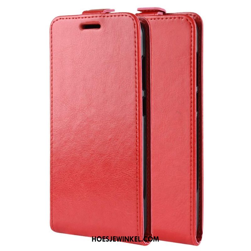 Xiaomi Mi Note 10 Hoesje Zwart Hoes Mobiele Telefoon, Xiaomi Mi Note 10 Hoesje Leren Etui Folio Beige