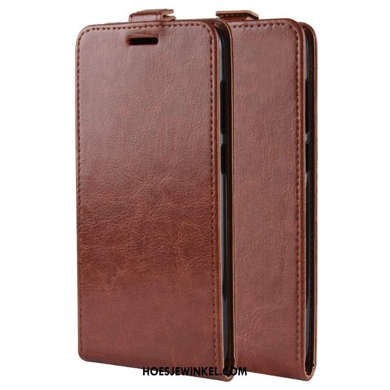 Xiaomi Mi Note 10 Hoesje Zwart Hoes Mobiele Telefoon, Xiaomi Mi Note 10 Hoesje Leren Etui Folio Beige