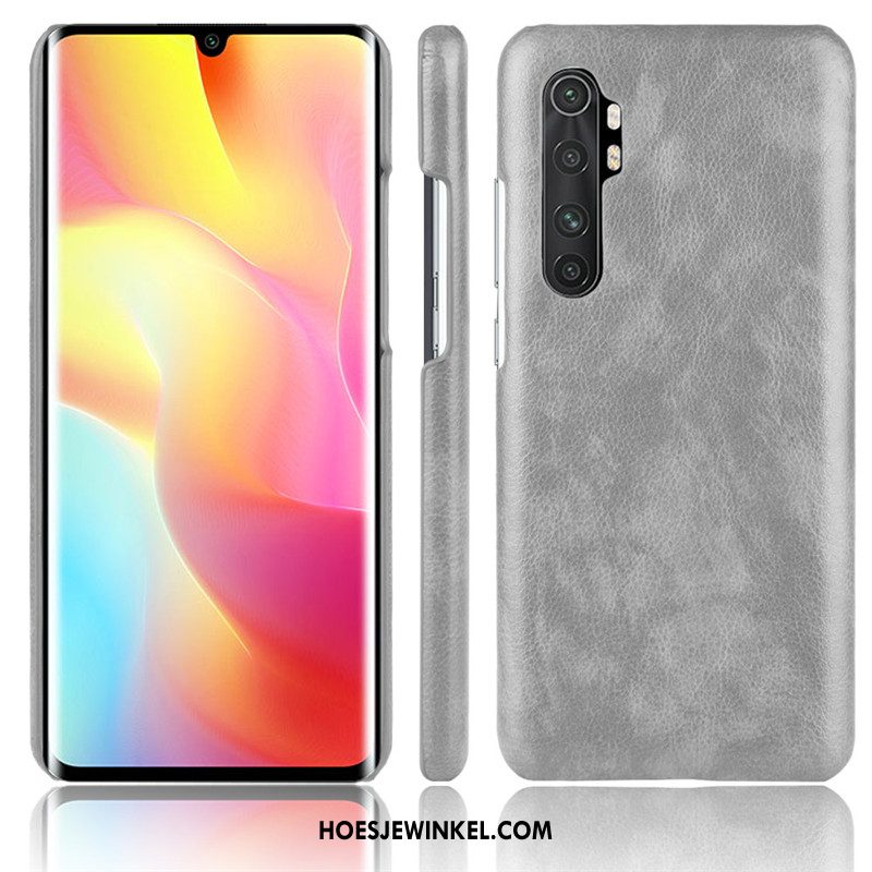 Xiaomi Mi Note 10 Lite Hoesje Leer Bescherming Mini, Xiaomi Mi Note 10 Lite Hoesje Hoes Patroon Beige